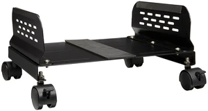 IO Crest Mobile Desktop Tower Computer Metal Floor Stand Rolling Caster Wheels with Tall Support Walls and Adjustable Width from 5" to 13" IO Crest Mobile Desktop Tower Computer Metal Floor Stand Rolling Caster Wheels with Tall Support Walls and Adjustable Width from 5" to 13"