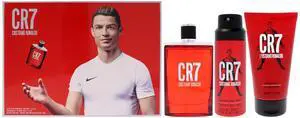 CR7 by Cristiano Ronaldo for Men - 3 Pc Gift Set 3.4oz EDT Spray, 5.1oz Body Spray, 5.1oz Shower Gel CR7 by Cristiano Ronaldo for Men - 3 Pc Gift Set 3.4oz EDT Spray, 5.1oz Body Spray, 5.1oz Shower Gel