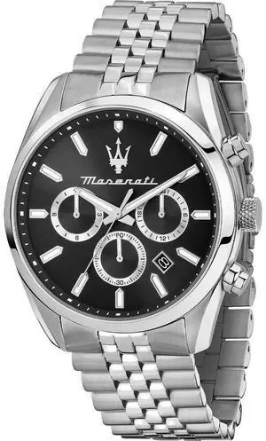 Maserati Attrazione Chronograph Stainless Steel Black Dial Quartz R8853151022 Men'S Watch Maserati Attrazione Chronograph Stainless Steel Black Dial Quartz R8853151022 Men'S Watch
