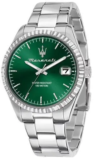 Maserati Competition Stainless Steel Green Sunray Dial Quartz R8853100043 100M Men'S Watch Maserati Competition Stainless Steel Green Sunray Dial Quartz R8853100043 100M Men'S Watch