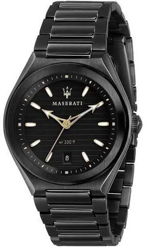 Maserati Triconic Black Dial Quartz R8853139004 100M Men'S Watch Maserati Triconic Black Dial Quartz R8853139004 100M Men'S Watch