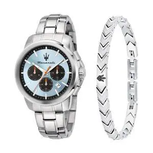 Masrati Successo Chronograph Stainless Steel Light Blue Dial Quartz R8873621045 Men'S Watch Masrati Successo Chronograph Stainless Steel Light Blue Dial Quartz R8873621045 Men'S Watch