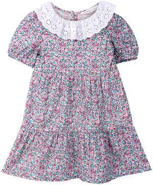 Beebay Ditsy Print Collar Dress Multi - 2 Years Beebay Ditsy Print Collar Dress Multi - 2 Years