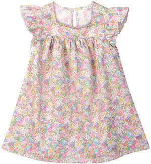 Beebay Flower Print Ruffle Dress Multi - Col - 4 Years Beebay Flower Print Ruffle Dress Multi - Col - 4 Years