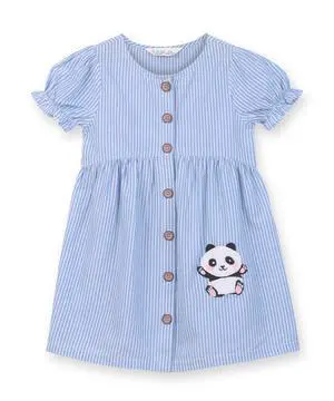 Beebay Panda Applique y/d dress Blue - 5 Years Beebay Panda Applique y/d dress Blue - 5 Years