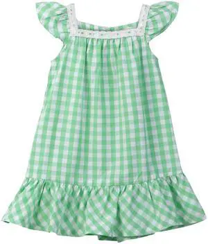 Beebay Y/d check lace detail dress Green - 7 Years Beebay Y/d check lace detail dress Green - 7 Years