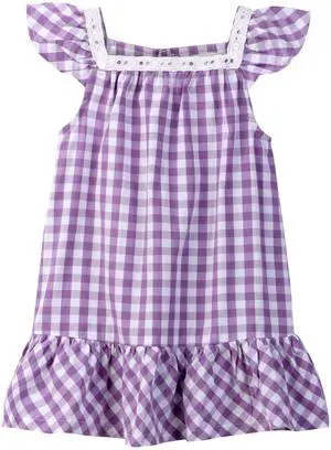 Beebay Y/d check lace detail dress Purple - 2 Years Beebay Y/d check lace detail dress Purple - 2 Years