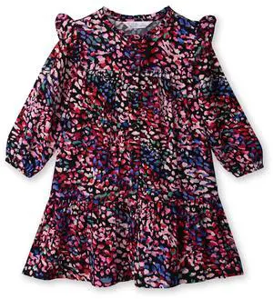 Beebay Button -through printed A-line dress Black - 5 Years Beebay Button -through printed A-line dress Black - 5 Years