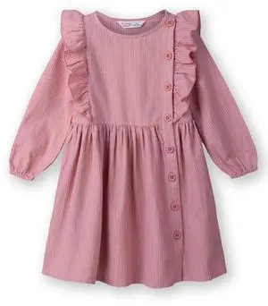Beebay Button through striper dress Pink - 6-12 Months Beebay Button through striper dress Pink - 6-12 Months