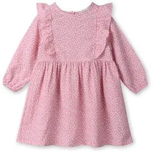 Beebay Abstract print ruffle dress Light Pink - 6 Years Beebay Abstract print ruffle dress Light Pink - 6 Years