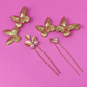 Antique Garden Hair Clip Set Antique Garden Hair Clip Set