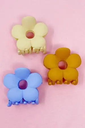 Matte Flower Power Hair Claw Set Matte Flower Power Hair Claw Set