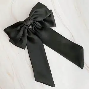 Doubled Satin Bow Hair Clip Doubled Satin Bow Hair Clip