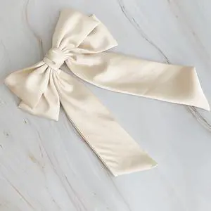 Doubled Satin Bow Hair Clip Doubled Satin Bow Hair Clip