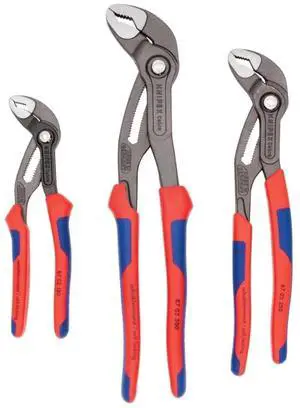 knipex 9K008005US 3pc Cobra Comfort Grip Pliers Set knipex 9K008005US 3pc Cobra Comfort Grip Pliers Set
