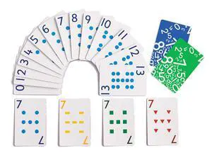 edxeducation School Friendly Playing Cards - In Home Learning Game - Set of 8 Decks - 448 Cards - Multicolored Patterned Cards Numbered 0-13 - Teach Counting and Probability edxeducation School Friendly Playing Cards - In Home Learning Game - Set of 8 Decks - 448 Cards - Multicolored Patterned Cards Numbered 0-13 - Teach Counting and Probability
