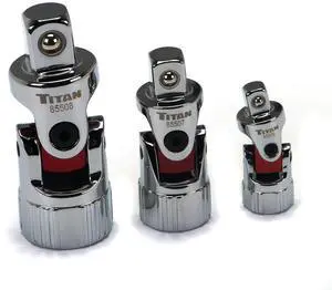 Titan 85505 3-Piece Auto Flex Universal Joint Socket Set Titan 85505 3-Piece Auto Flex Universal Joint Socket Set
