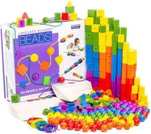 Language Builder Stringing Beads, Classroom Set of 384 Language Builder Stringing Beads, Classroom Set of 384