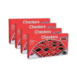 Checkers Game, Pack of 4 Checkers Game, Pack of 4