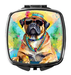 Cane Corso Hippie Dawg Compact Mirror Decorative Travel Makeup Mirror for Women Girls Gifts Pocket Makeup Mirror Folding Handheld Cane Corso Hippie Dawg Compact Mirror Decorative Travel Makeup Mirror for Women Girls Gifts Pocket Makeup Mirror Folding Handheld