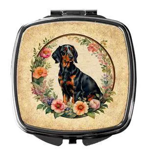 Gordon Setter and Flowers Compact Mirror Decorative Travel Makeup Mirror for Women Girls Gifts Pocket Makeup Mirror Folding Handheld Gordon Setter and Flowers Compact Mirror Decorative Travel Makeup Mirror for Women Girls Gifts Pocket Makeup Mirror Folding Handheld