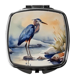 Blue Heron Compact Mirror Decorative Travel Makeup Mirror for Women Girls Gifts Pocket Makeup Mirror Folding Handheld Blue Heron Compact Mirror Decorative Travel Makeup Mirror for Women Girls Gifts Pocket Makeup Mirror Folding Handheld