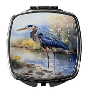 Blue Heron Compact Mirror Decorative Travel Makeup Mirror for Women Girls Gifts Pocket Makeup Mirror Folding Handheld Blue Heron Compact Mirror Decorative Travel Makeup Mirror for Women Girls Gifts Pocket Makeup Mirror Folding Handheld