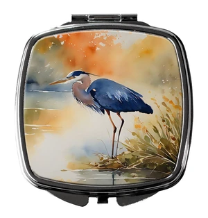 Blue Heron Compact Mirror Decorative Travel Makeup Mirror for Women Girls Gifts Pocket Makeup Mirror Folding Handheld Blue Heron Compact Mirror Decorative Travel Makeup Mirror for Women Girls Gifts Pocket Makeup Mirror Folding Handheld