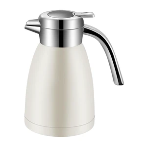 SOGA 1.2L Stainless Steel Insulated Vacuum Flask Coffee Water Jug Thermal White SOGA 1.2L Stainless Steel Insulated Vacuum Flask Coffee Water Jug Thermal White