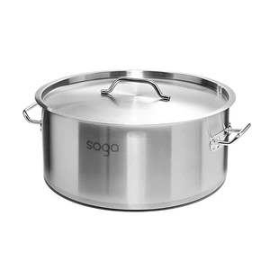 SOGA Stock Pot 17L Top Grade Thick Stainless Steel Stockpot 18/10 SOGA Stock Pot 17L Top Grade Thick Stainless Steel Stockpot 18/10