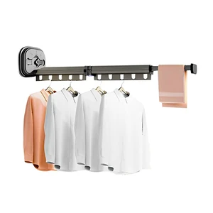 SOGA 93.2cm Wall-Mounted Clothing Dry Rack Retractable Space-Saving Foldable Hanger SOGA 93.2cm Wall-Mounted Clothing Dry Rack Retractable Space-Saving Foldable Hanger