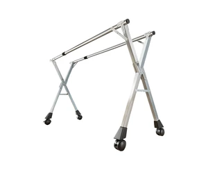 SOGA 2.4m Portable Standing Clothes Drying Rack Foldable Space-Saving Laundry Holder with Wheels SOGA 2.4m Portable Standing Clothes Drying Rack Foldable Space-Saving Laundry Holder with Wheels