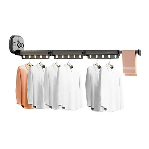 SOGA 127.5cm Wall-Mounted Clothing Dry Rack Retractable Space-Saving Foldable Hanger SOGA 127.5cm Wall-Mounted Clothing Dry Rack Retractable Space-Saving Foldable Hanger