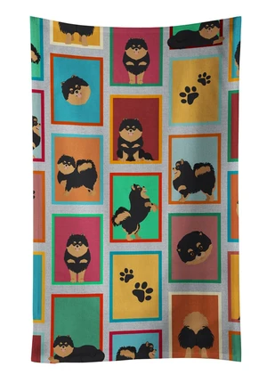 Lots of Black and Tan Pomeranian Kitchen Towel Dish Cloths Guest Hand Towel Decorative Bathroom Towel for Face,Tea, Dishcloth, Kitchen and Bath Lots of Black and Tan Pomeranian Kitchen Towel Dish Cloths Guest Hand Towel Decorative Bathroom Towel for Face,Tea, Dishcloth, Kitchen and Bath