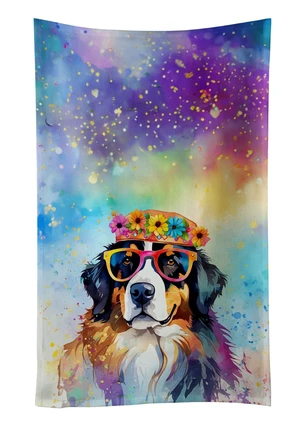 Bernese Mountain Dog Hippie Dawg Kitchen Towel Dish Cloths Guest Hand Towel Decorative Bathroom Towel for Face,Tea, Dishcloth, Kitchen and Bath Bernese Mountain Dog Hippie Dawg Kitchen Towel Dish Cloths Guest Hand Towel Decorative Bathroom Towel for Face,Tea, Dishcloth, Kitchen and Bath