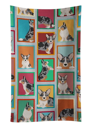 Lots of Blue Merle Welsh Cardigan Corgi Kitchen Towel Dish Cloths Guest Hand Towel Decorative Bathroom Towel for Face,Tea, Dishcloth, Kitchen and Bath Lots of Blue Merle Welsh Cardigan Corgi Kitchen Towel Dish Cloths Guest Hand Towel Decorative Bathroom Towel for Face,Tea, Dishcloth, Kitchen and Bath