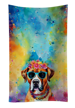Boxer Hippie Dawg Kitchen Towel Dish Cloths Guest Hand Towel Decorative Bathroom Towel for Face,Tea, Dishcloth, Kitchen and Bath Boxer Hippie Dawg Kitchen Towel Dish Cloths Guest Hand Towel Decorative Bathroom Towel for Face,Tea, Dishcloth, Kitchen and Bath