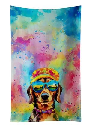 Dachshund Hippie Dawg Kitchen Towel Dish Cloths Guest Hand Towel Decorative Bathroom Towel for Face,Tea, Dishcloth, Kitchen and Bath Dachshund Hippie Dawg Kitchen Towel Dish Cloths Guest Hand Towel Decorative Bathroom Towel for Face,Tea, Dishcloth, Kitchen and Bath