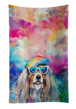 Bearded Collie Hippie Dawg Kitchen Towel Dish Cloths Guest Hand Towel Decorative Bathroom Towel for Face,Tea, Dishcloth, Kitchen and Bath Bearded Collie Hippie Dawg Kitchen Towel Dish Cloths Guest Hand Towel Decorative Bathroom Towel for Face,Tea, Dishcloth, Kitchen and Bath