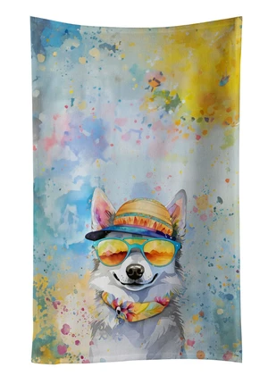 Alaskan Klee Kai Hippie Dawg Kitchen Towel Dish Cloths Guest Hand Towel Decorative Bathroom Towel for Face,Tea, Dishcloth, Kitchen and Bath Alaskan Klee Kai Hippie Dawg Kitchen Towel Dish Cloths Guest Hand Towel Decorative Bathroom Towel for Face,Tea, Dishcloth, Kitchen and Bath