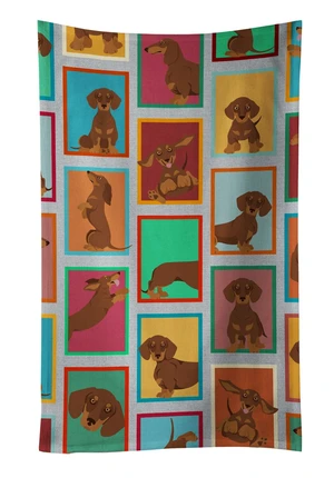 Lots of Chocolate and Tan Dachshund Kitchen Towel Dish Cloths Guest Hand Towel Decorative Bathroom Towel for Face,Tea, Dishcloth, Kitchen and Bath Lots of Chocolate and Tan Dachshund Kitchen Towel Dish Cloths Guest Hand Towel Decorative Bathroom Towel for Face,Tea, Dishcloth, Kitchen and Bath