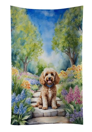 Cockapoo Spring Path Kitchen Towel Dish Cloths Guest Hand Towel Decorative Bathroom Towel for Face,Tea, Dishcloth, Kitchen and Bath Cockapoo Spring Path Kitchen Towel Dish Cloths Guest Hand Towel Decorative Bathroom Towel for Face,Tea, Dishcloth, Kitchen and Bath