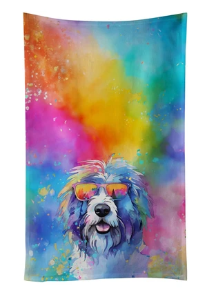 Old English Sheepdog Hippie Dawg Kitchen Towel Dish Cloths Guest Hand Towel Decorative Bathroom Towel for Face,Tea, Dishcloth, Kitchen and Bath Old English Sheepdog Hippie Dawg Kitchen Towel Dish Cloths Guest Hand Towel Decorative Bathroom Towel for Face,Tea, Dishcloth, Kitchen and Bath