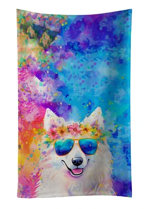 Samoyed Hippie Dawg Kitchen Towel Dish Cloths Guest Hand Towel Decorative Bathroom Towel for Face,Tea, Dishcloth, Kitchen and Bath Samoyed Hippie Dawg Kitchen Towel Dish Cloths Guest Hand Towel Decorative Bathroom Towel for Face,Tea, Dishcloth, Kitchen and Bath