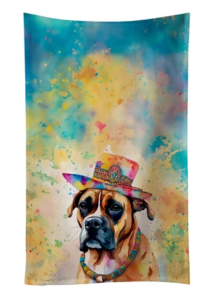 Boxer Hippie Dawg Kitchen Towel Dish Cloths Guest Hand Towel Decorative Bathroom Towel for Face,Tea, Dishcloth, Kitchen and Bath Boxer Hippie Dawg Kitchen Towel Dish Cloths Guest Hand Towel Decorative Bathroom Towel for Face,Tea, Dishcloth, Kitchen and Bath