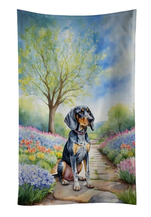 Bluetick Coonhound Spring Path Kitchen Towel Dish Cloths Guest Hand Towel Decorative Bathroom Towel for Face,Tea, Dishcloth, Kitchen and Bath Bluetick Coonhound Spring Path Kitchen Towel Dish Cloths Guest Hand Towel Decorative Bathroom Towel for Face,Tea, Dishcloth, Kitchen and Bath