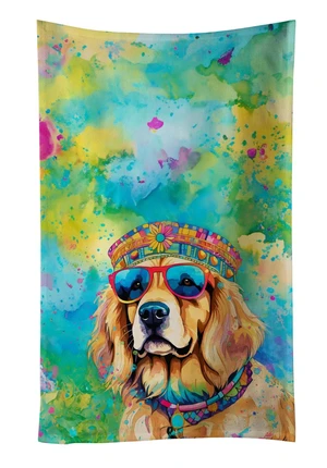 Golden Retriever Hippie Dawg Kitchen Towel Dish Cloths Guest Hand Towel Decorative Bathroom Towel for Face,Tea, Dishcloth, Kitchen and Bath Golden Retriever Hippie Dawg Kitchen Towel Dish Cloths Guest Hand Towel Decorative Bathroom Towel for Face,Tea, Dishcloth, Kitchen and Bath