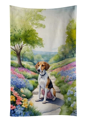 American Foxhound Spring Garden Kitchen Towel Dish Cloths Guest Hand Towel Decorative Bathroom Towel for Face,Tea, Dishcloth, Kitchen and Bath American Foxhound Spring Garden Kitchen Towel Dish Cloths Guest Hand Towel Decorative Bathroom Towel for Face,Tea, Dishcloth, Kitchen and Bath
