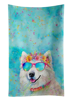 Samoyed Hippie Dawg Kitchen Towel Dish Cloths Guest Hand Towel Decorative Bathroom Towel for Face,Tea, Dishcloth, Kitchen and Bath Samoyed Hippie Dawg Kitchen Towel Dish Cloths Guest Hand Towel Decorative Bathroom Towel for Face,Tea, Dishcloth, Kitchen and Bath