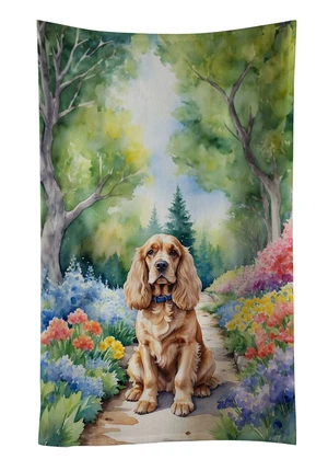 Cocker Spaniel Spring Path Kitchen Towel Dish Cloths Guest Hand Towel Decorative Bathroom Towel for Face,Tea, Dishcloth, Kitchen and Bath Cocker Spaniel Spring Path Kitchen Towel Dish Cloths Guest Hand Towel Decorative Bathroom Towel for Face,Tea, Dishcloth, Kitchen and Bath